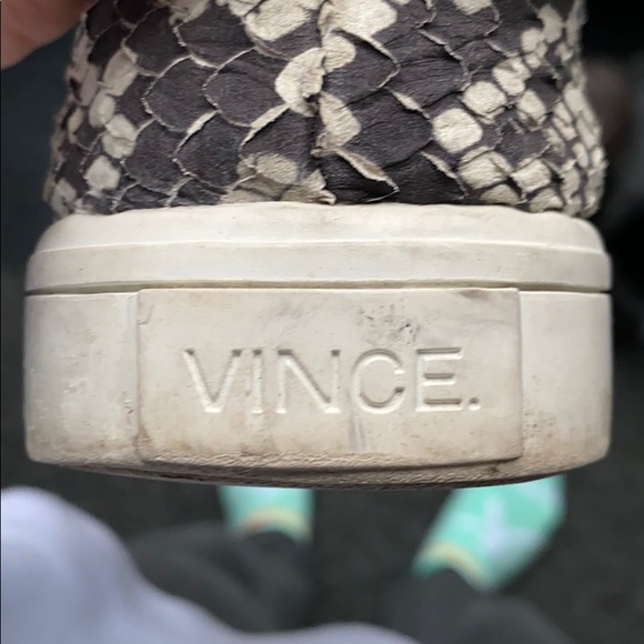 Vince snakeskin sneakers size 7.5 - Picture 6 of 6